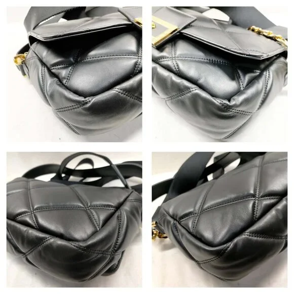 Authentic Versace Greca Goddess Quilted Shoulder Bag
